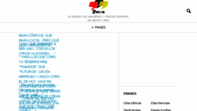 What Frases.pe website looked like in 2017 (6 years ago)