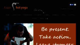 What Fusionhotyoga.com website looked like in 2017 (6 years ago)