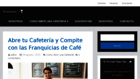 What Franquiciasdecafe.com.mx website looked like in 2017 (6 years ago)