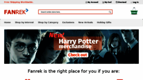 What Fanrek.com website looked like in 2017 (6 years ago)