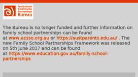 What Familyschool.org.au website looked like in 2017 (6 years ago)