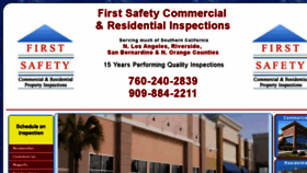 What Firstsafetyhomeinspect.com website looked like in 2017 (6 years ago)
