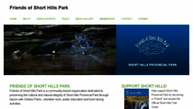 What Friendsofshorthillspark.ca website looked like in 2017 (6 years ago)
