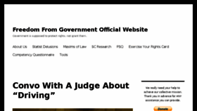 What Freedomfromgovernment.org website looked like in 2017 (6 years ago)