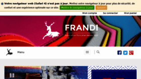 What Frandi.fr website looked like in 2017 (6 years ago)