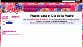 What Frasesdiadelamadre.com website looked like in 2017 (6 years ago)