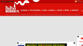What Fabrykamemow.pl website looked like in 2017 (6 years ago)