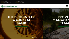 What Firstminingfinance.com website looked like in 2017 (6 years ago)