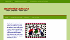 What Fireworksceramics.com website looked like in 2017 (6 years ago)