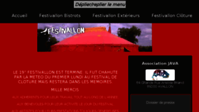 What Festivallon.fr website looked like in 2017 (6 years ago)