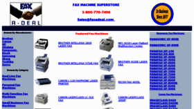 What Faxadeal.com website looked like in 2017 (6 years ago)