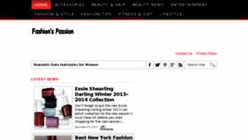 What Fashionspassion.com website looked like in 2017 (6 years ago)