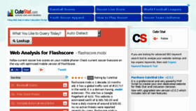 What Flashscore.mobi.cutestat.com website looked like in 2017 (6 years ago)