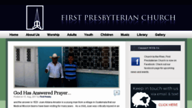 What First-presby.org website looked like in 2017 (6 years ago)