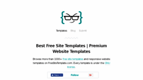 What Freesitetemplate.com website looked like in 2017 (6 years ago)