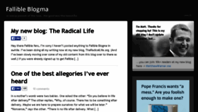 What Fallibleblogma.com website looked like in 2017 (6 years ago)