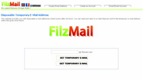 What Filzmail.com website looked like in 2017 (6 years ago)
