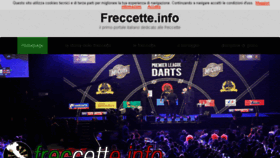 What Freccette.info website looked like in 2017 (6 years ago)