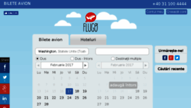 What Flugo.ro website looked like in 2017 (6 years ago)