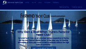 What Fairwind.org website looked like in 2017 (6 years ago)