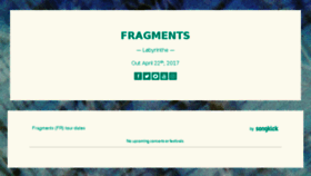 What Fragments-music.com website looked like in 2017 (6 years ago)