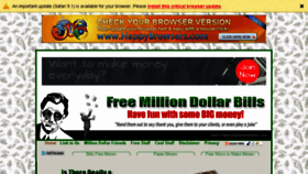 What Freemilliondollarbills.com website looked like in 2017 (6 years ago)