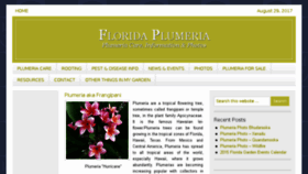 What Floridaplumeria.com website looked like in 2017 (6 years ago)