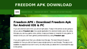 What Freedomapkk.com website looked like in 2017 (6 years ago)