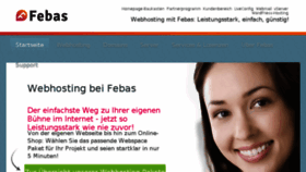 What Febas.de website looked like in 2017 (6 years ago)