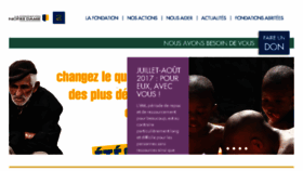 What Fondationnotredame.fr website looked like in 2017 (6 years ago)