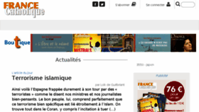 What France-catholique.fr website looked like in 2017 (6 years ago)