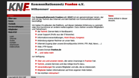 What Franken.de website looked like in 2017 (6 years ago)