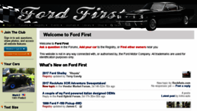 What Fordfirst.com website looked like in 2017 (6 years ago)