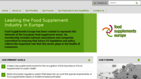 What Foodsupplementseurope.org website looked like in 2017 (6 years ago)