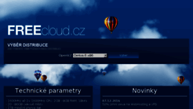 What Freecloud.cz website looked like in 2017 (6 years ago)