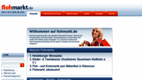 What Flohmarkt.de website looked like in 2017 (6 years ago)
