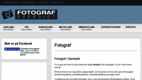 What Fotografoversigt.dk website looked like in 2017 (6 years ago)