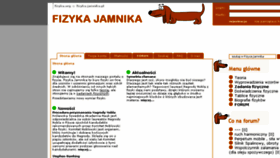 What Fizyka.org website looked like in 2017 (6 years ago)