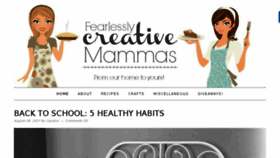 What Fearlesslycreativemammas.com website looked like in 2017 (6 years ago)