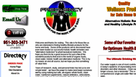 What Frequencyrising.com website looked like in 2017 (6 years ago)