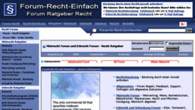 What Forum-recht-einfach.de website looked like in 2017 (6 years ago)