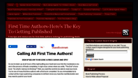 What Firsttimeauthors.org website looked like in 2017 (6 years ago)