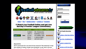 What Football-streams.tv website looked like in 2017 (6 years ago)