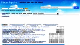 What Forumespirita.net website looked like in 2017 (6 years ago)