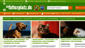 What Futterplatz.de website looked like in 2017 (6 years ago)
