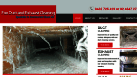 What Foxductcleaning.com website looked like in 2017 (6 years ago)