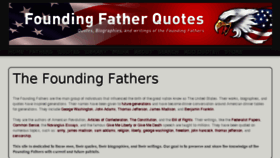 What Foundingfatherquotes.com website looked like in 2017 (6 years ago)