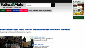 What Folhadomate.com.br website looked like in 2017 (6 years ago)