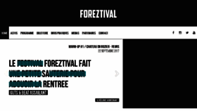 What Foreztival.com website looked like in 2017 (6 years ago)