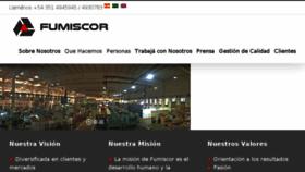 What Fumiscor.com website looked like in 2017 (6 years ago)